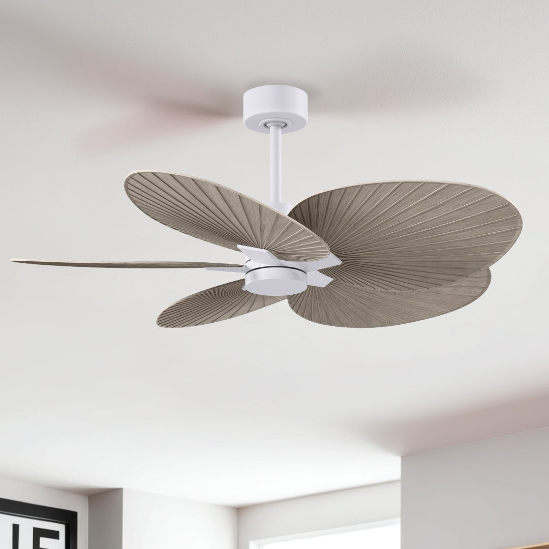 Matthews Fan Company - AKTP-MWH-GA - 48" Ceiling Fan - Alessandra Tropical - Matte White