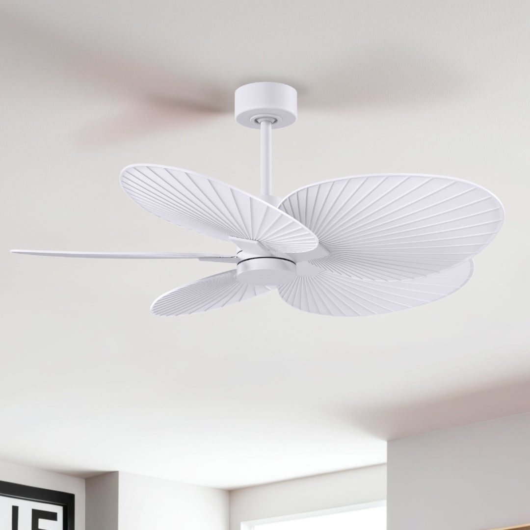 Matthews Fan Company - AKTP-MWH-MWH - 48" Ceiling Fan - Alessandra Tropical - Matte White