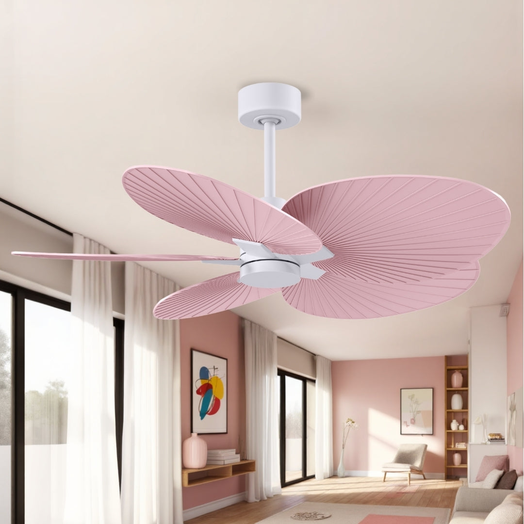 Matthews Fan Company - AKTP-MWH-PI - 48" Ceiling Fan - Alessandra Tropical - Matte White