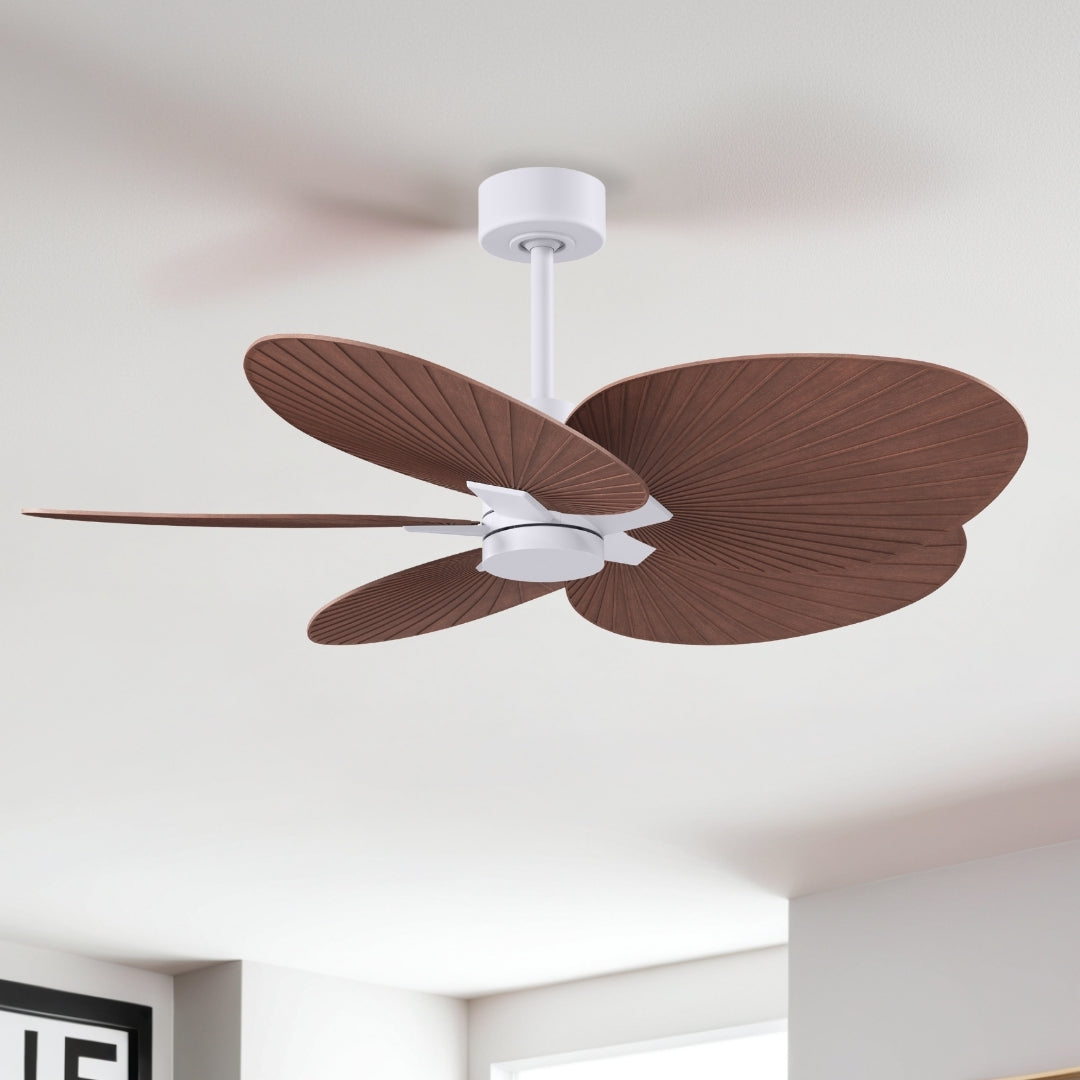Matthews Fan Company - AKTP-MWH-WN - 48" Ceiling Fan - Alessandra Tropical - Matte White