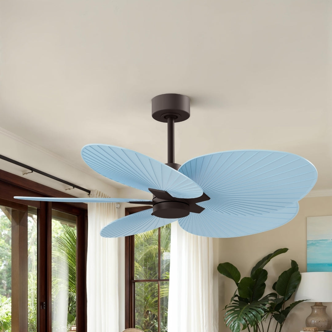 Matthews Fan Company - AKTP-TB-BL - 48" Ceiling Fan - Alessandra Tropical - Textured Bronze