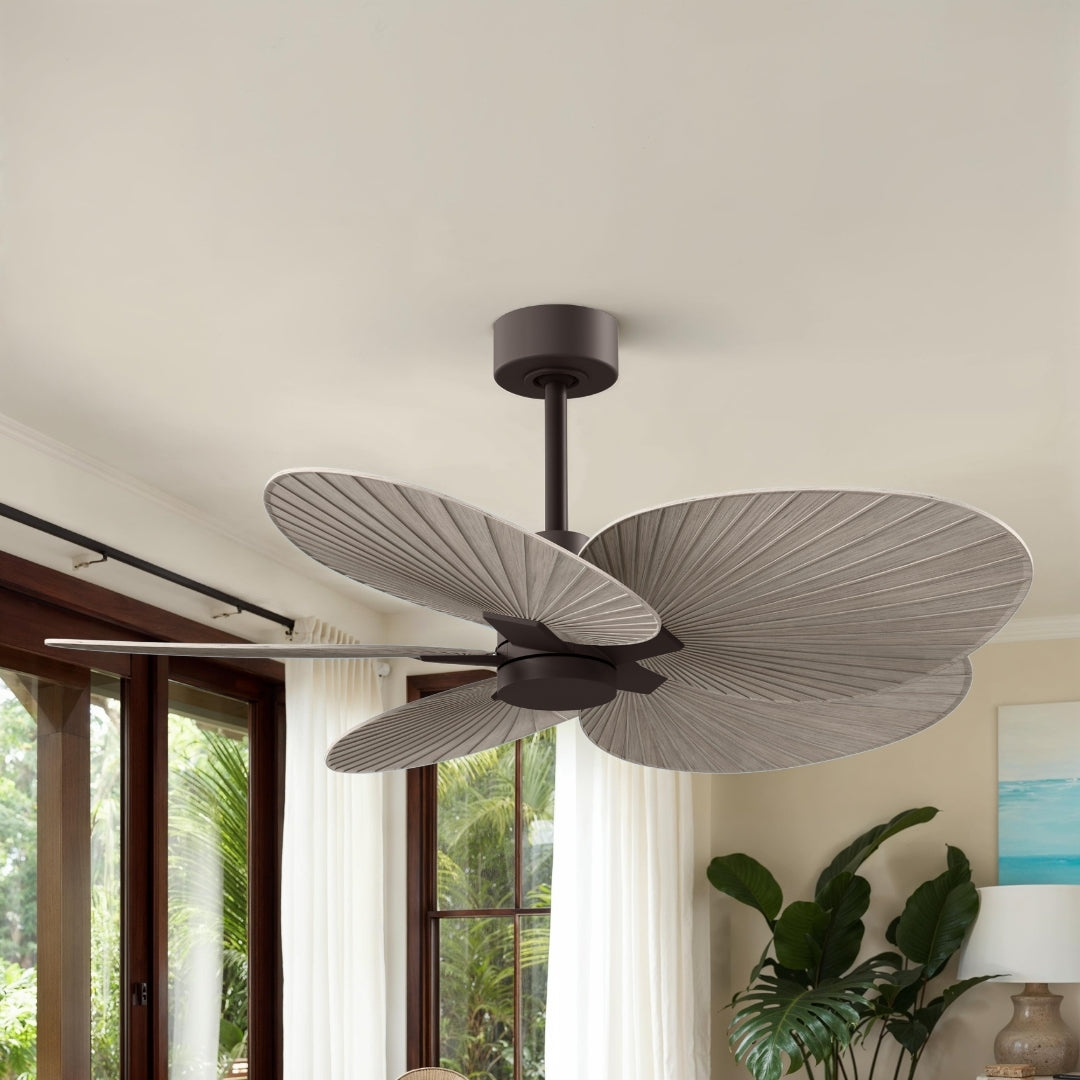 Matthews Fan Company - AKTP-TB-GA - 48" Ceiling Fan - Alessandra Tropical - Textured Bronze