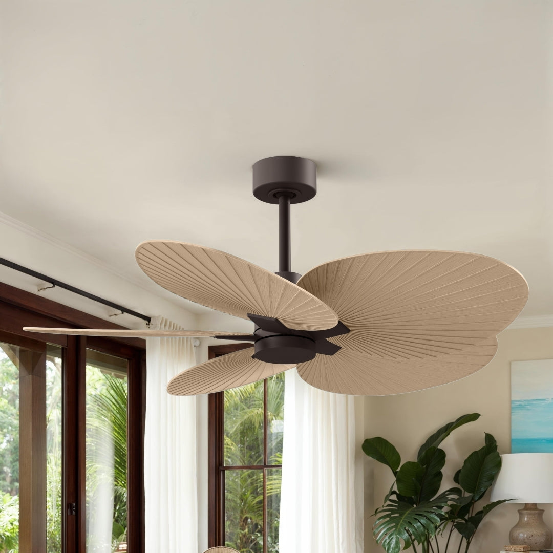 Matthews Fan Company - AKTP-TB-LM - 48" Ceiling Fan - Alessandra Tropical - Textured Bronze