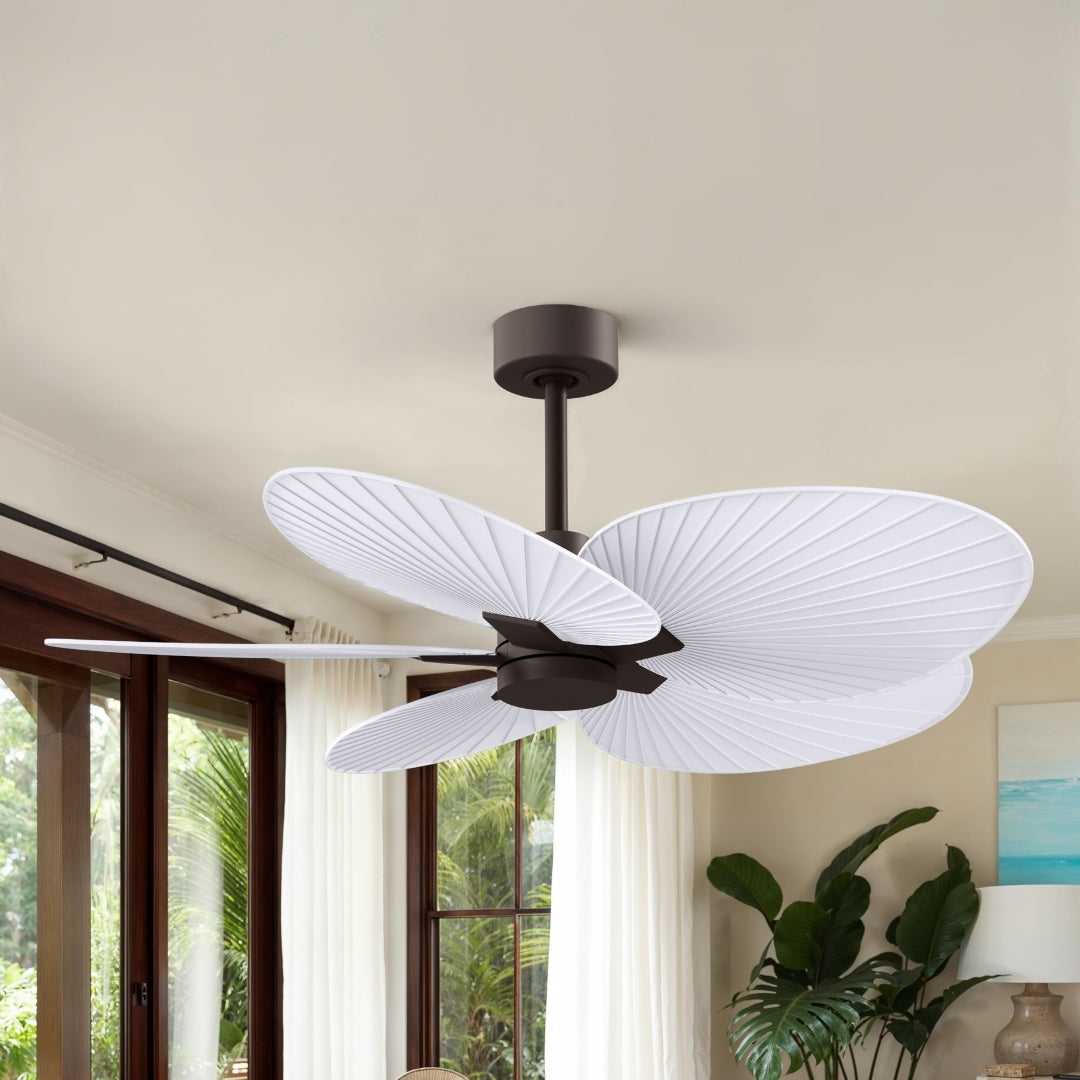 Matthews Fan Company - AKTP-TB-MWH - 48" Ceiling Fan - Alessandra Tropical - Textured Bronze