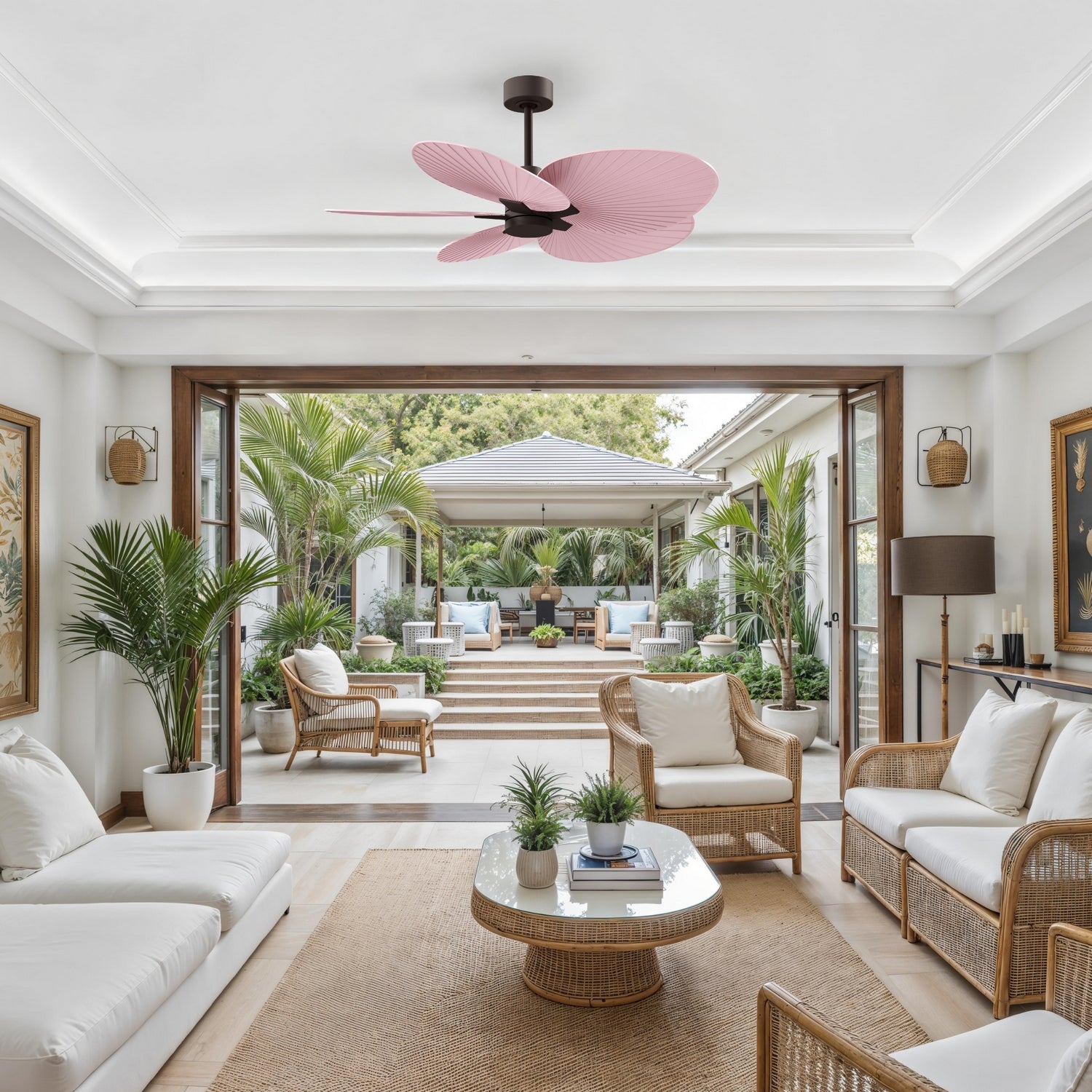 Matthews Fan Company - AKTP-TB-PI - 48" Ceiling Fan - Alessandra Tropical - Textured Bronze