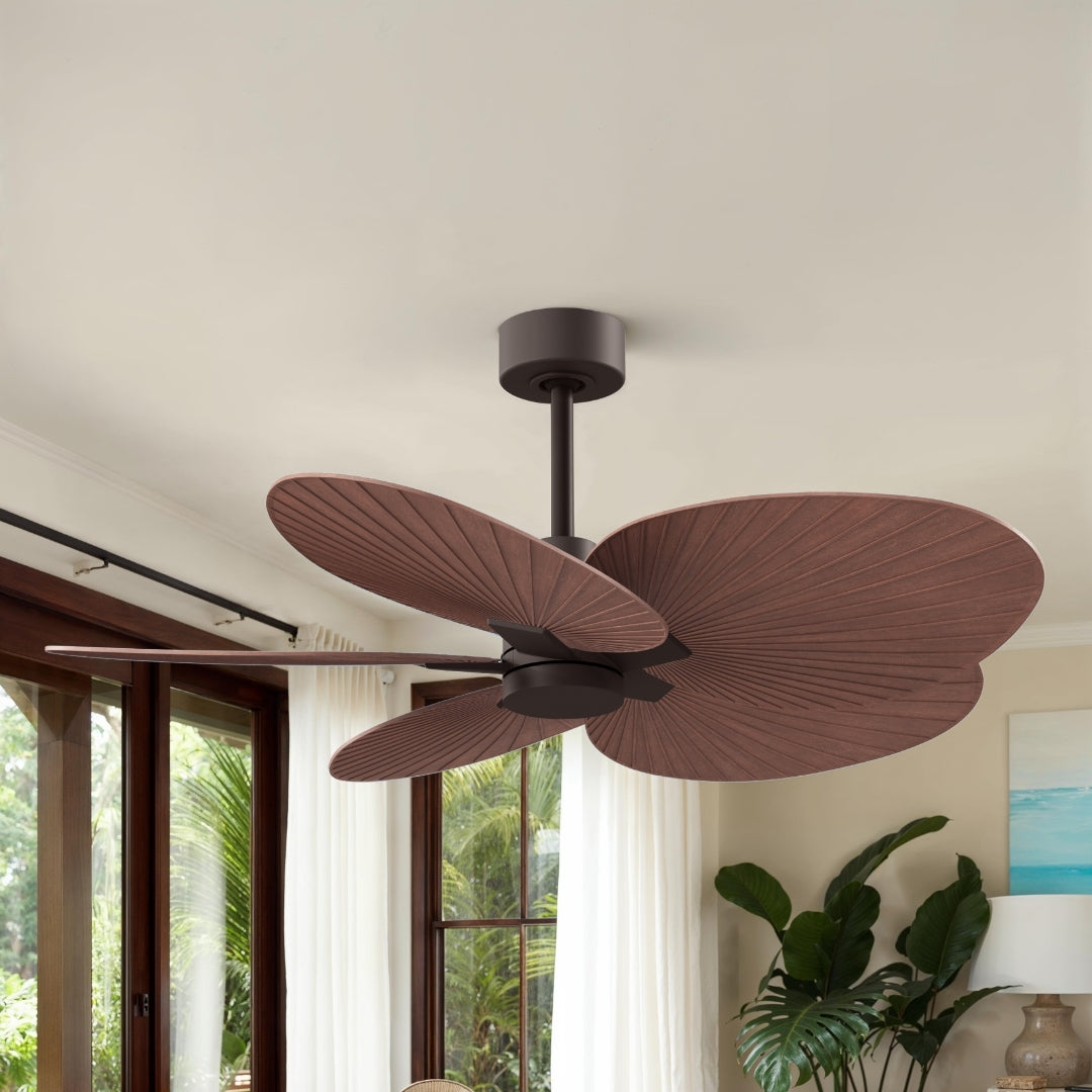Matthews Fan Company - AKTP-TB-WN - 48" Ceiling Fan - Alessandra Tropical - Textured Bronze