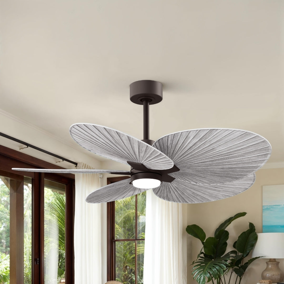 Matthews Fan Company - AKTPLK-TB-BW - 48" Ceiling Fan - Alessandra Tropical - LK - Textured Bronze