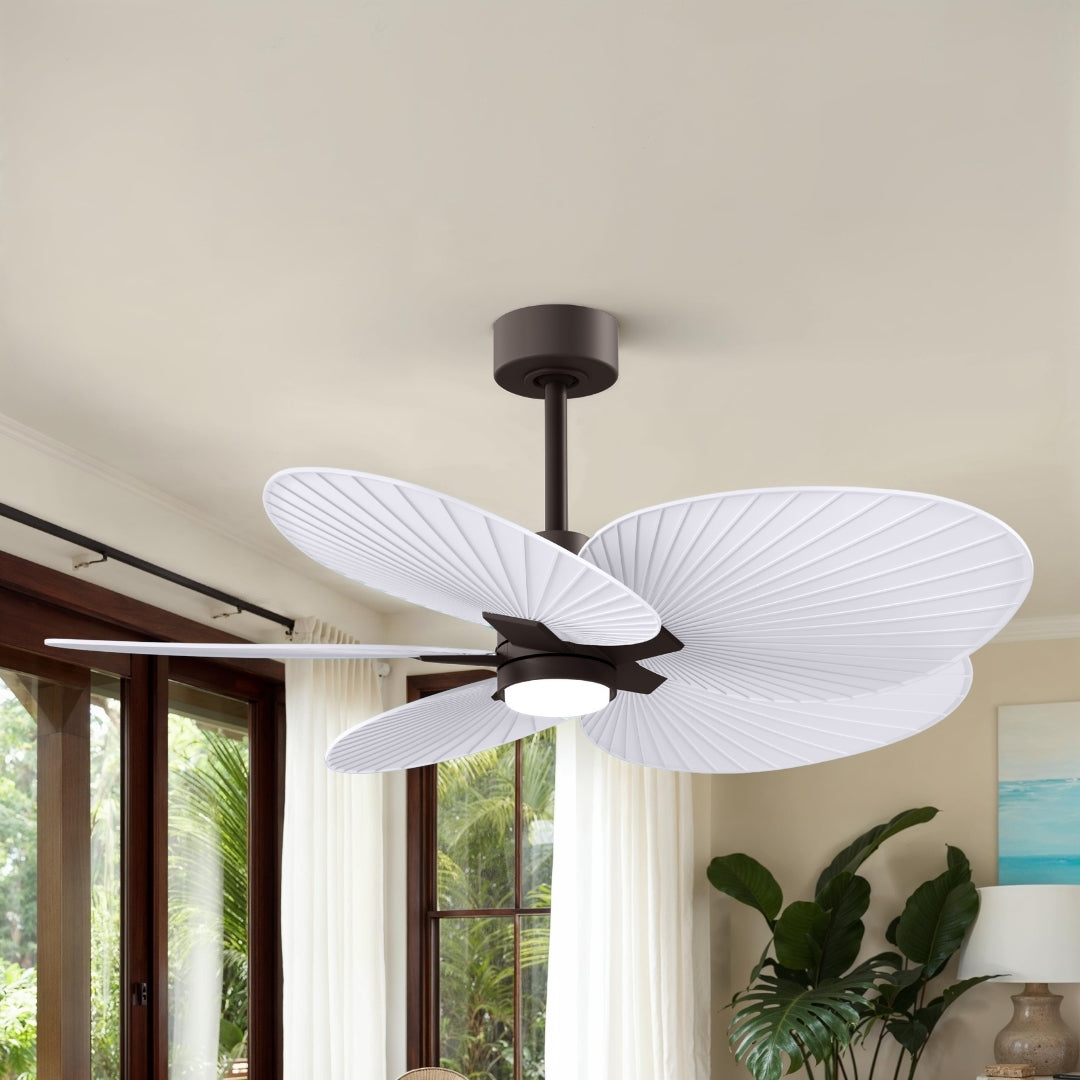 Matthews Fan Company - AKTPLK-TB-MWH - 48" Ceiling Fan - Alessandra Tropical - LK - Textured Bronze