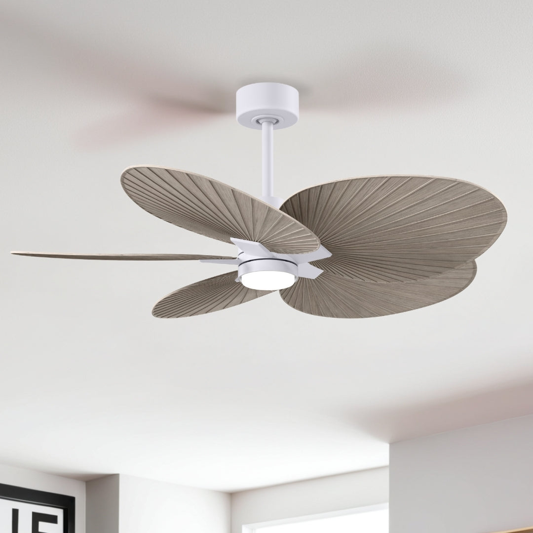 Matthews Fan Company - AKTPLK-MWH-GA - 48" Ceiling Fan - Alessandra Tropical - LK - Matte White
