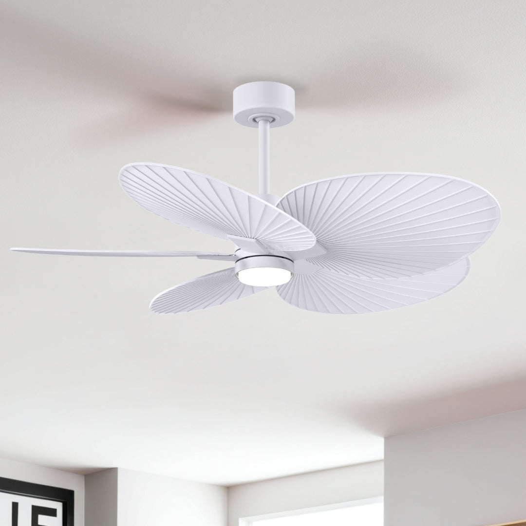 Matthews Fan Company - AKTPLK-MWH-MWH - 48" Ceiling Fan - Alessandra Tropical - LK - Matte White