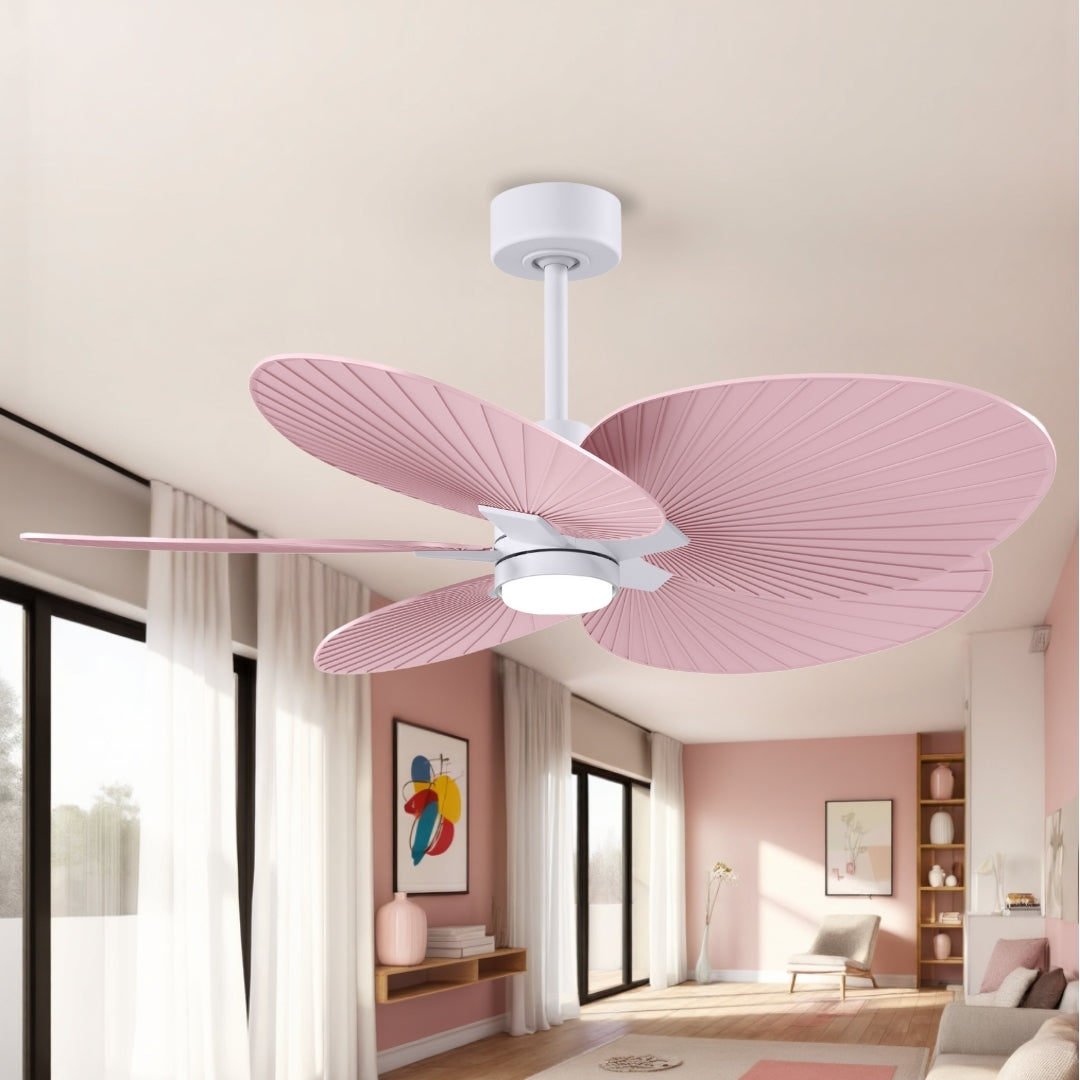 Matthews Fan Company - AKTPLK-MWH-PI - 48" Ceiling Fan - Alessandra Tropical - LK - Matte White