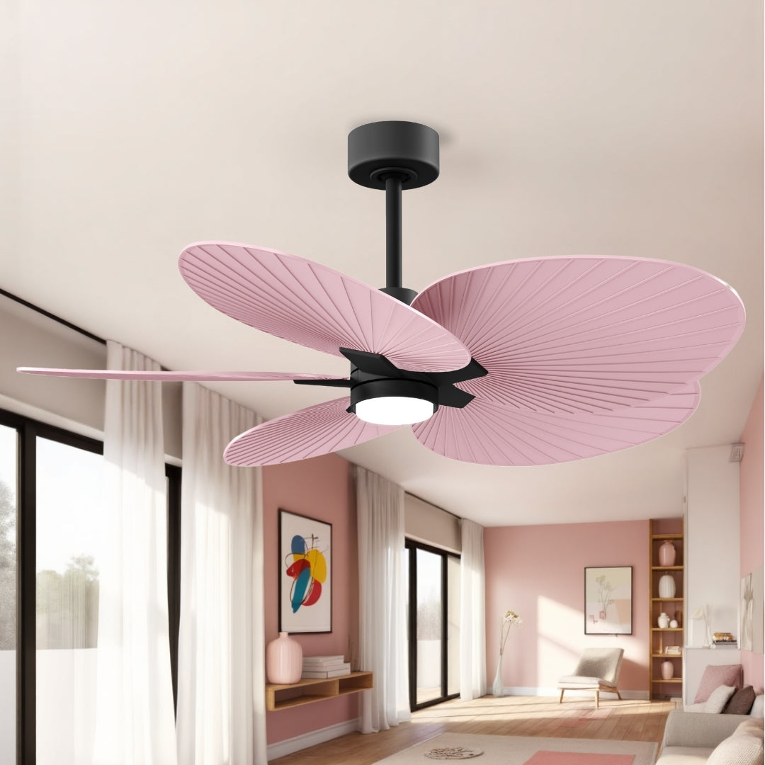 Matthews Fan Company - AKTPLK-BK-PI - 48" Ceiling Fan - Alessandra Tropical - LK - Matte Black