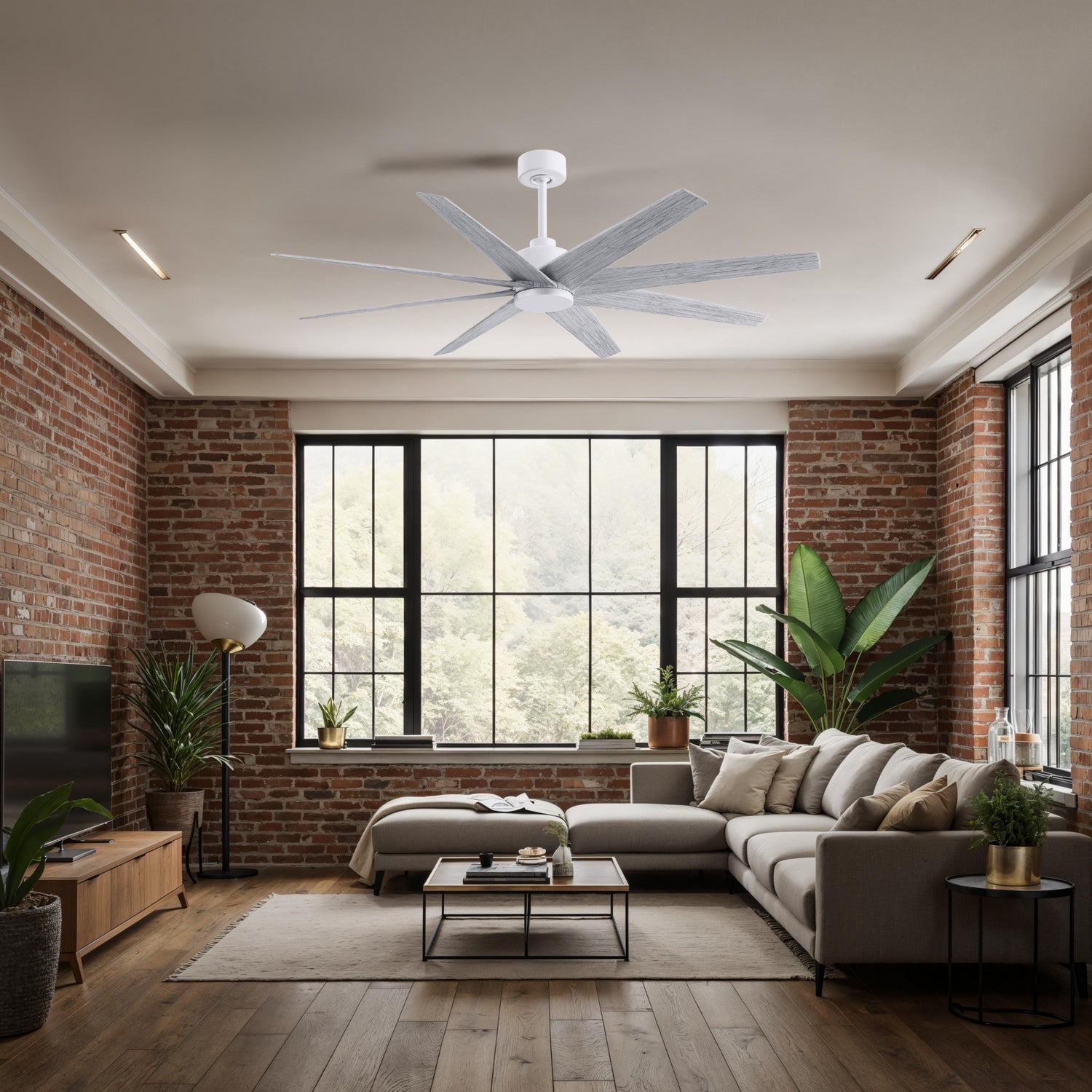 Matthews Fan Company - AN-MWH-BW-64 - 64" Ceiling Fan - Ariella - Matte White