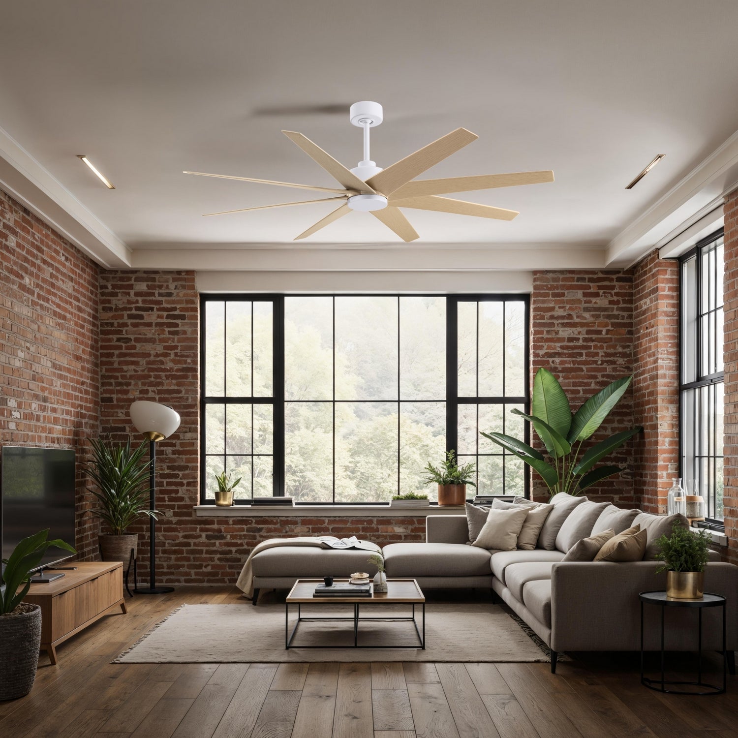 Matthews Fan Company - AN-MWH-LM-64 - 64" Ceiling Fan - Ariella - Matte White