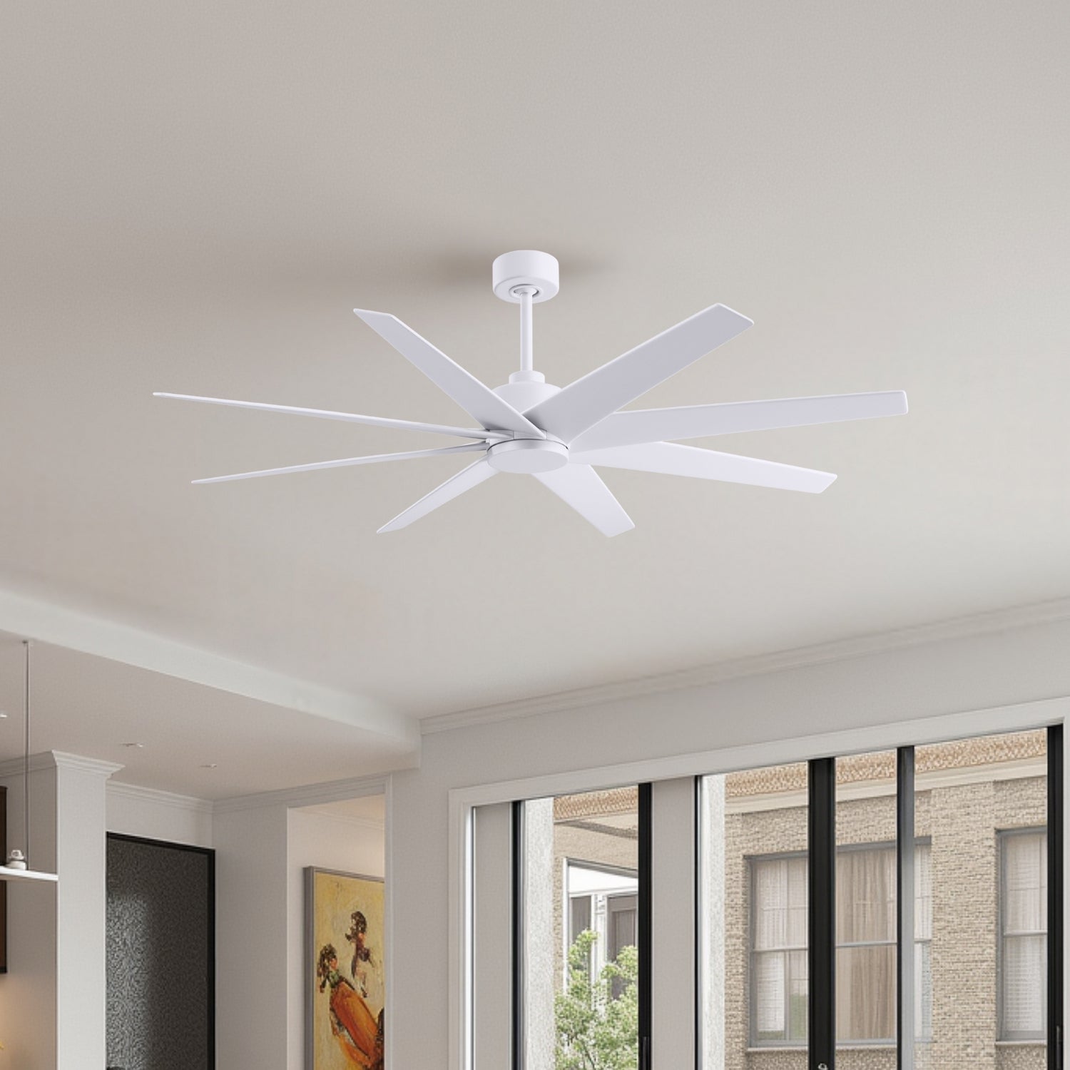 Matthews Fan Company - AN-MWH-MWH-64 - 64" Ceiling Fan - Ariella - Matte White