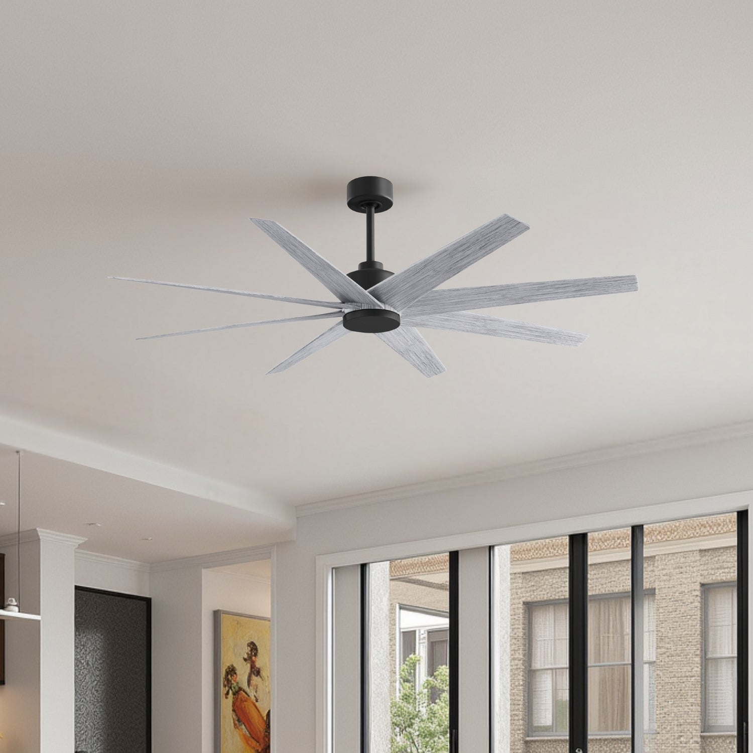 Matthews Fan Company - AN-BK-BW-64 - 64" Ceiling Fan - Ariella - Matte Black
