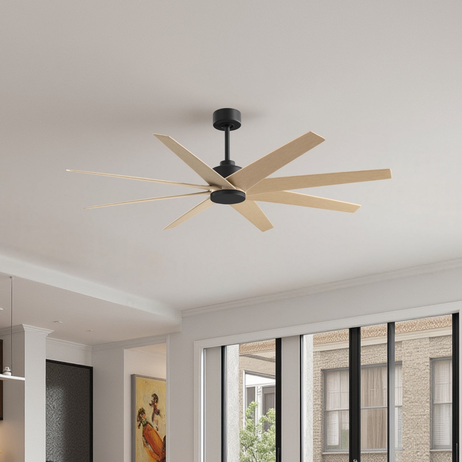 Matthews Fan Company - AN-BK-LM-64 - 64" Ceiling Fan - Ariella - Matte Black