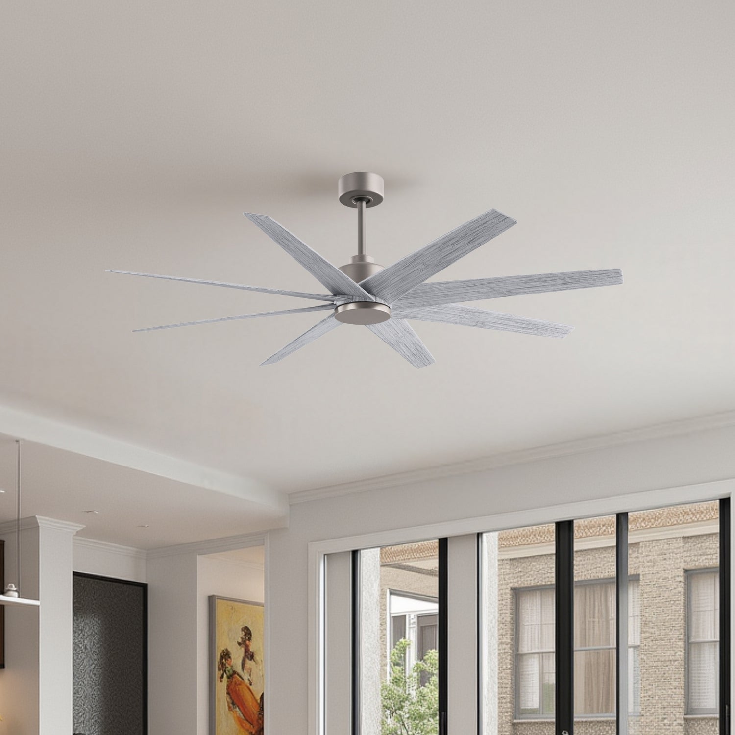 Matthews Fan Company - AN-BN-BW-64 - 64" Ceiling Fan - Ariella - Brushed Nickel