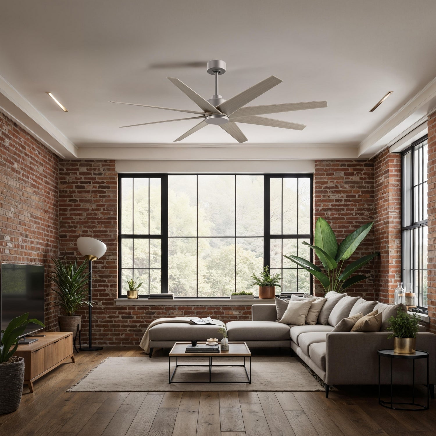 Matthews Fan Company - AN-BN-GA-64 - 64" Ceiling Fan - Ariella - Brushed Nickel
