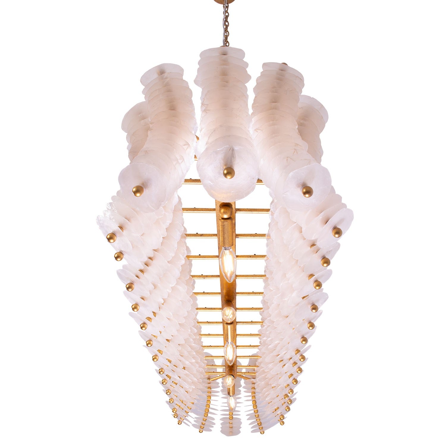 Kalco - 523661OL - 12 Light Island Pendant - Gossamer - Oxidized Gold Leaf