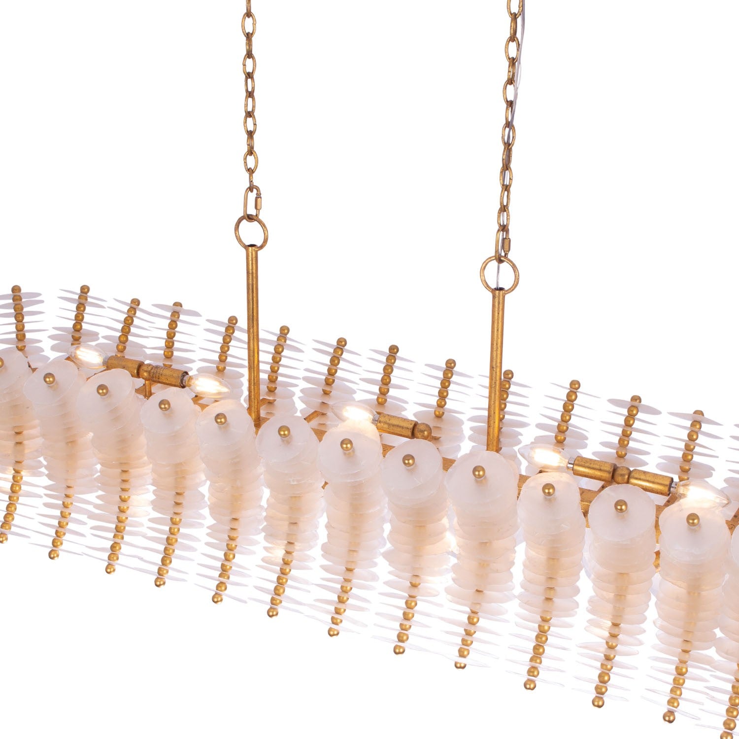 Kalco - 523661OL - 12 Light Island Pendant - Gossamer - Oxidized Gold Leaf