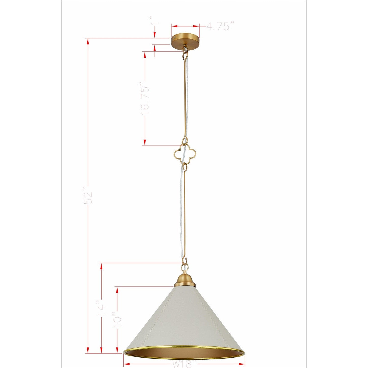 Forty West - 71303 - One Light Pendant - Serena - Antique Gold