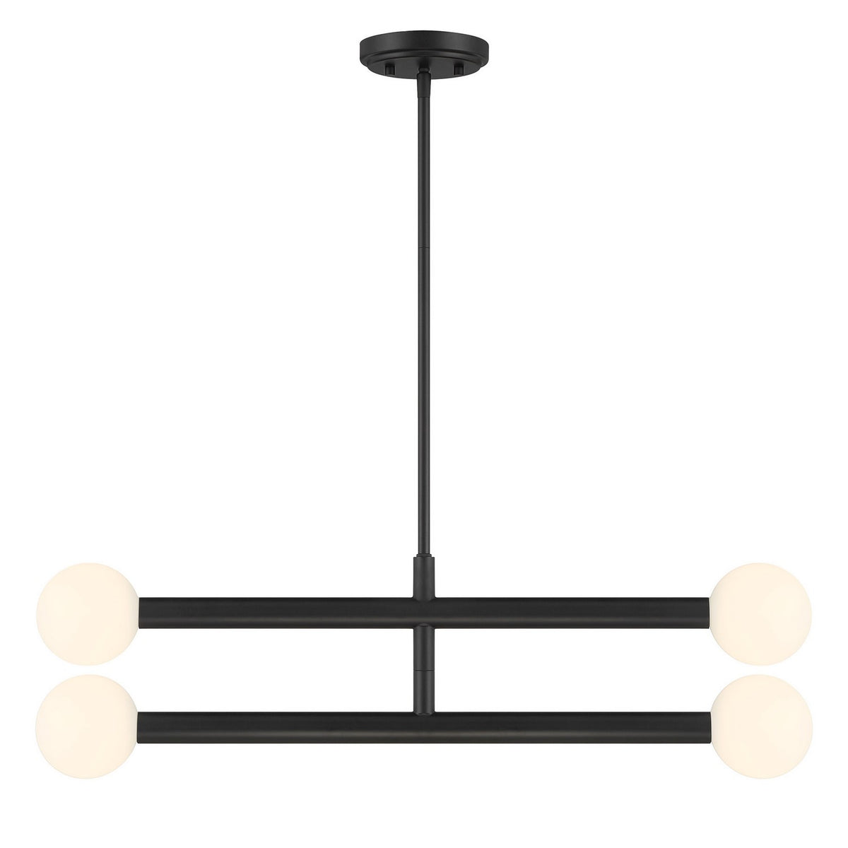 Meridian - M100133MBK - LED Chandelier - Matte Black