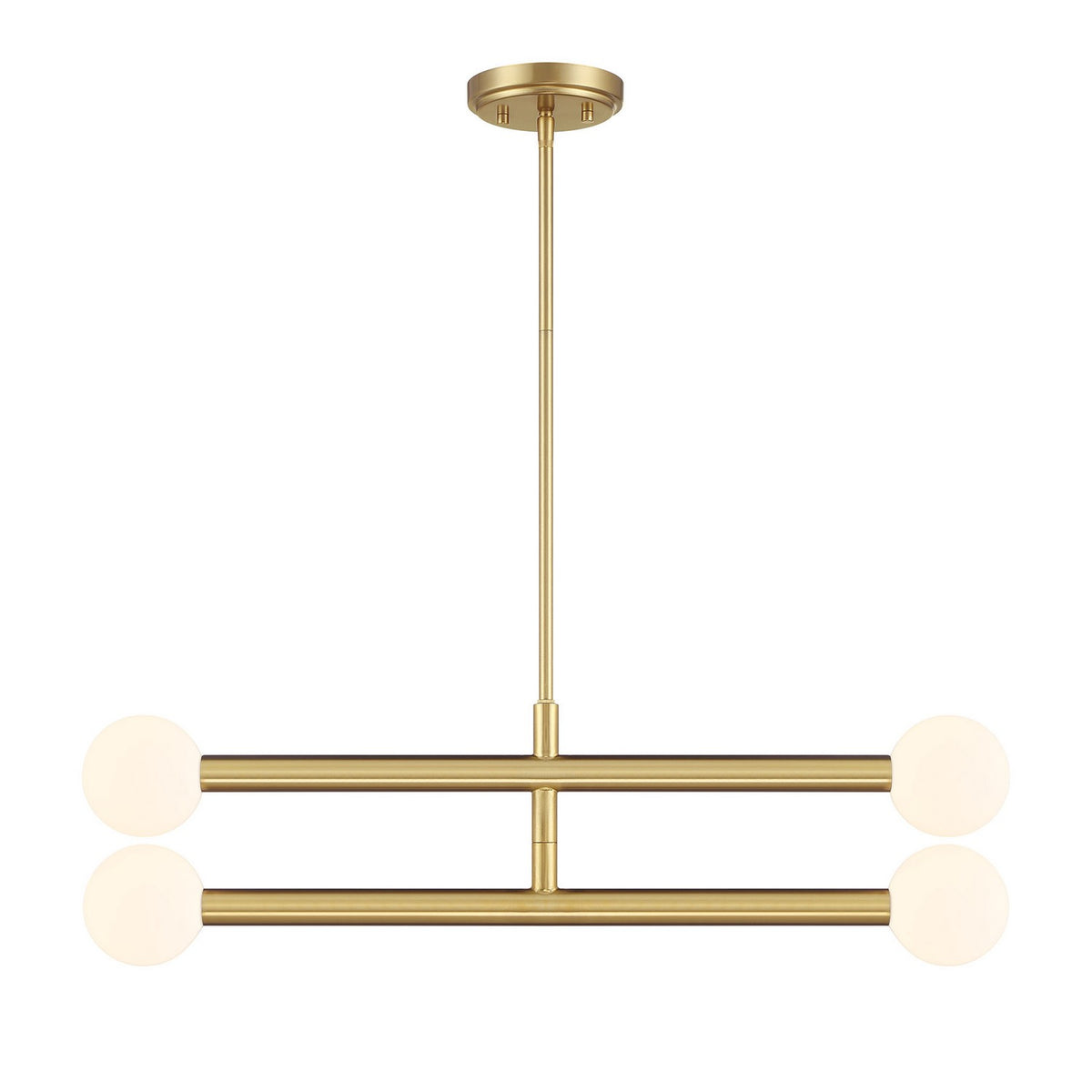 Meridian - M100133NB - LED Chandelier - Natural Brass