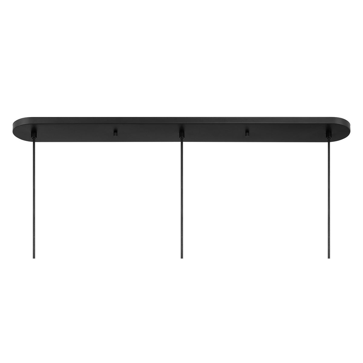 Meridian - M100134MBK - Three Light Linear Chandelier - Matte Black