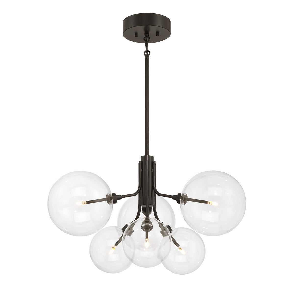 Meridian - M100135ORB - LED Chandelier - Oil Rubbed Bronze