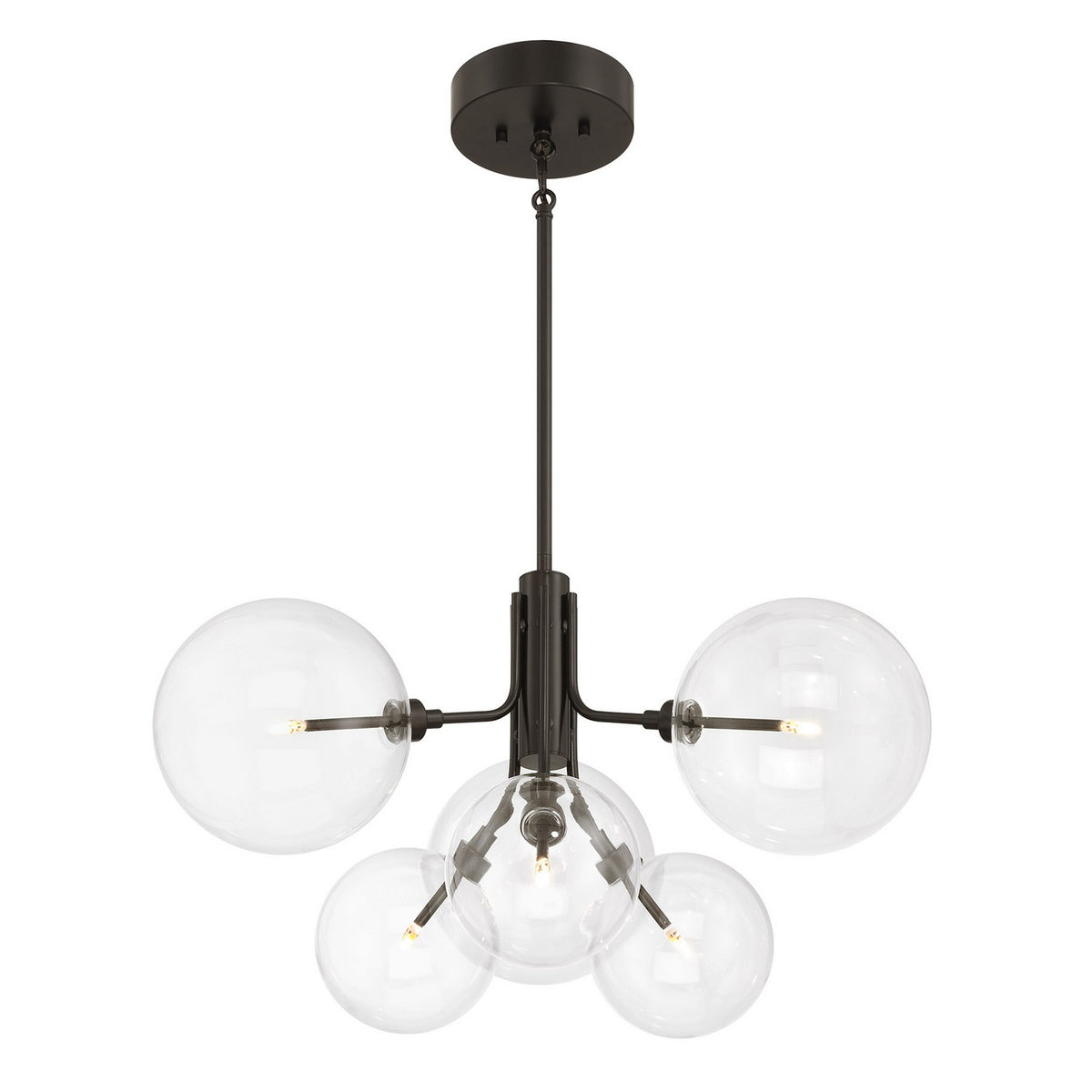 Meridian - M100135ORB - LED Chandelier - Oil Rubbed Bronze