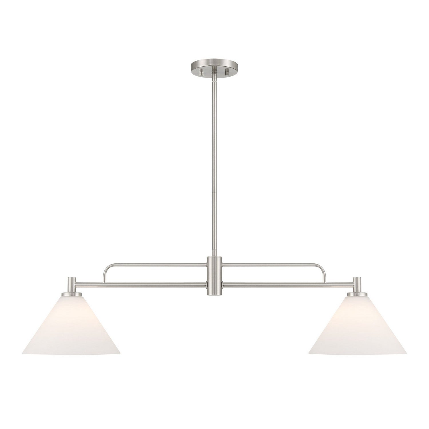 Meridian - M100136BN - Two Light Chandelier - Brushed Nickel