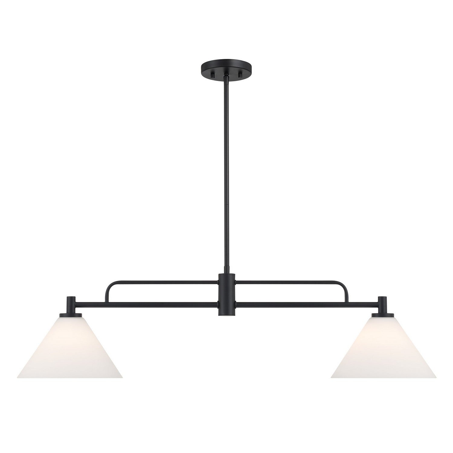 Meridian - M100136MBK - Two Light Chandelier - Matte Black