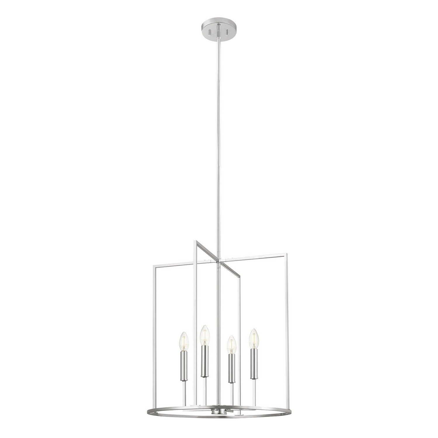 Meridian - M7044CH - Four Light Pendant - Chrome