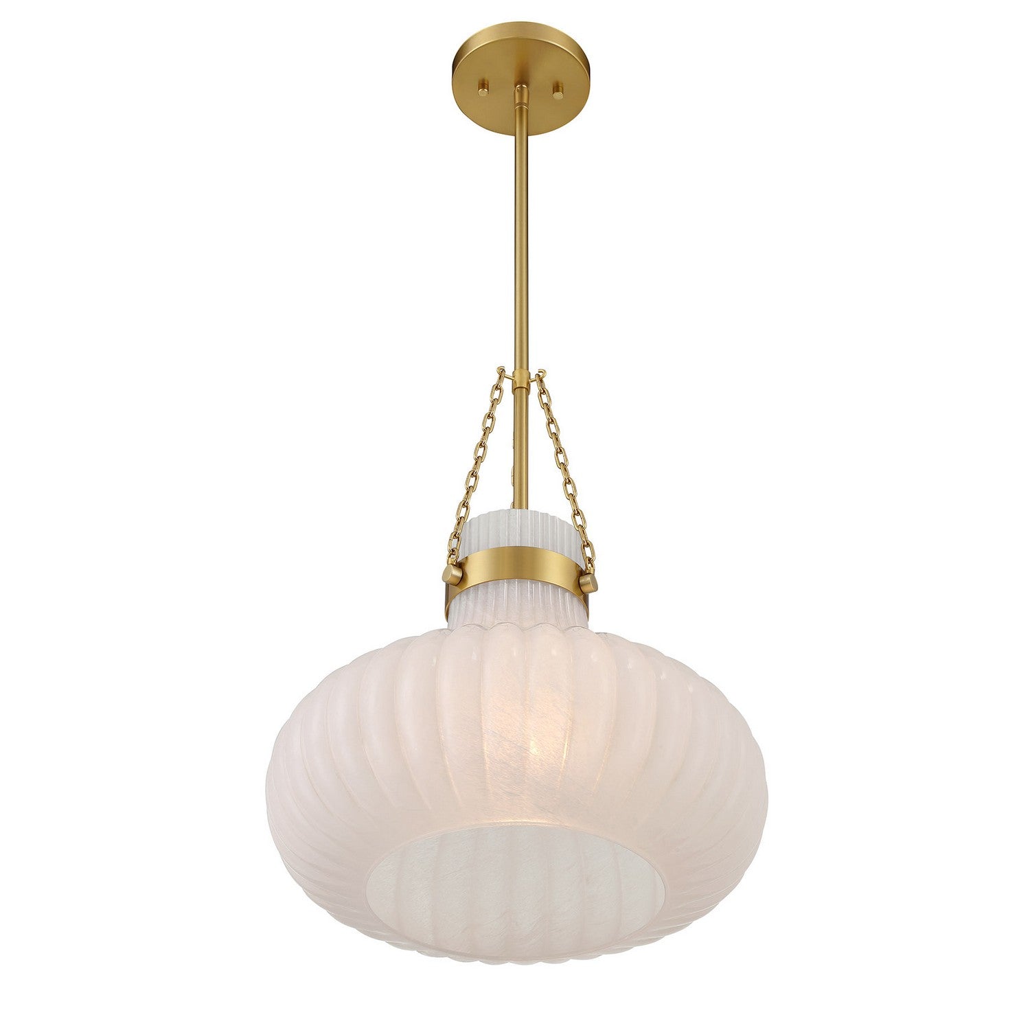 Meridian - M7046NB - One Light Pendant - Natural Brass