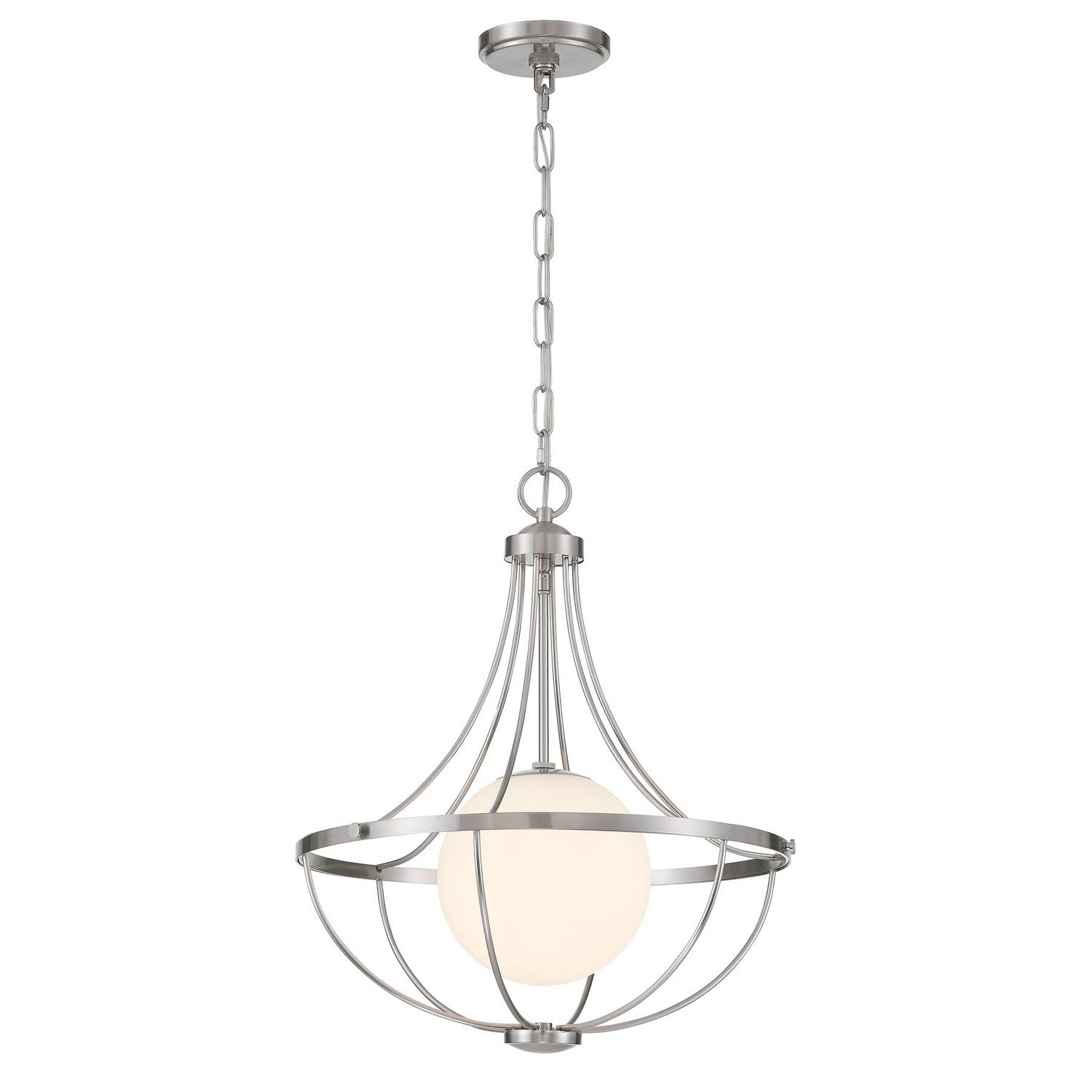 Meridian - M7047BN - One Light Pendant - Brushed Nickel