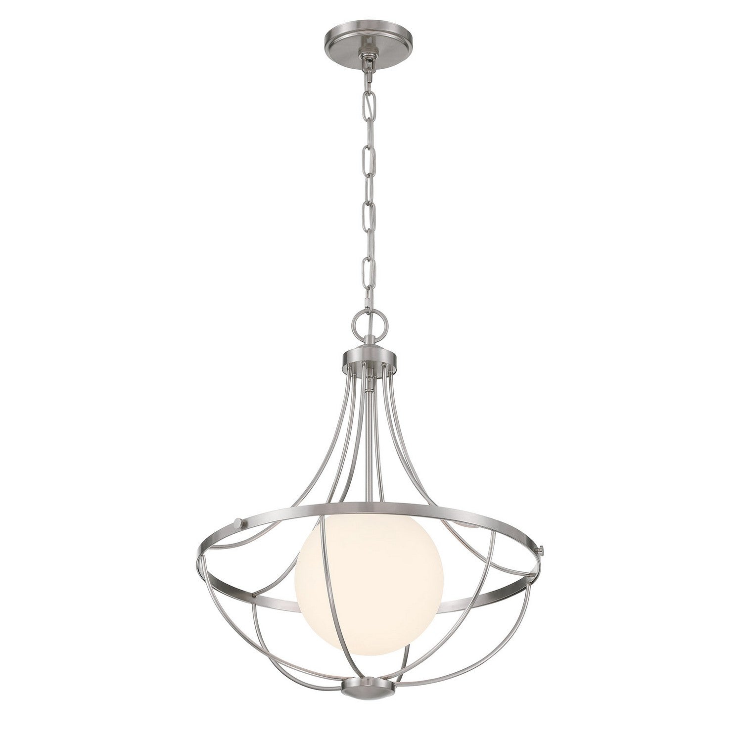 Meridian - M7047BN - One Light Pendant - Brushed Nickel