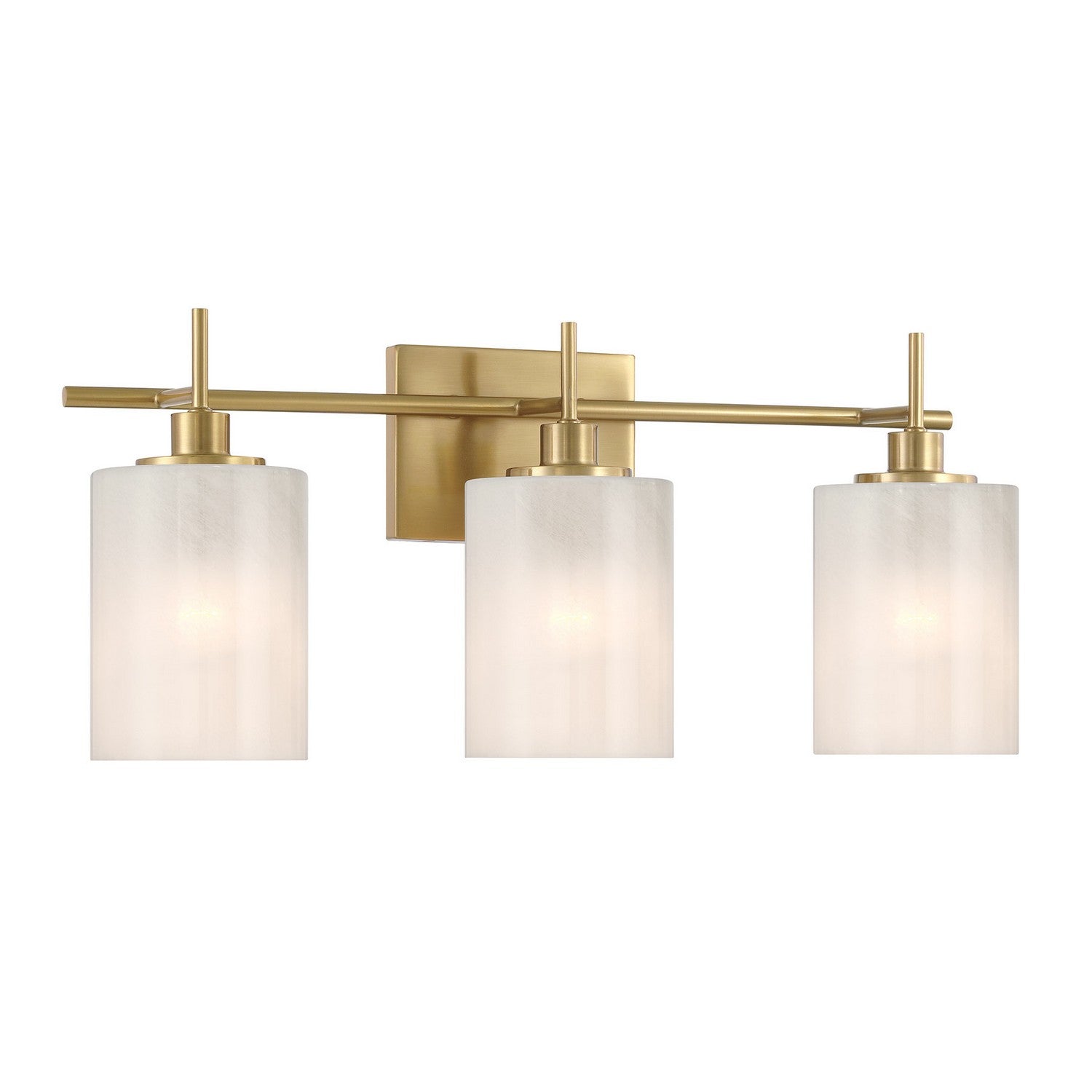 Meridian - M80084NB - Three Light Bathroom Vanity - Natural Brass