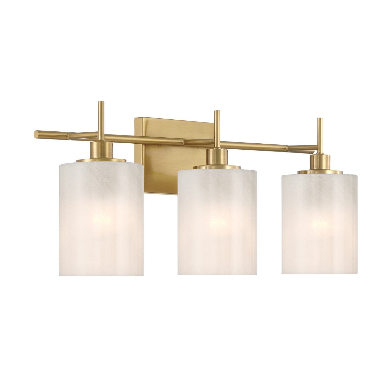 Meridian - M80084NB - Three Light Bathroom Vanity - Natural Brass