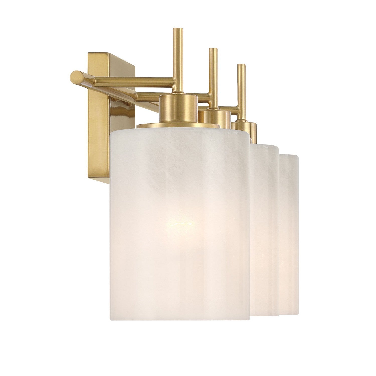 Meridian - M80084NB - Three Light Bathroom Vanity - Natural Brass