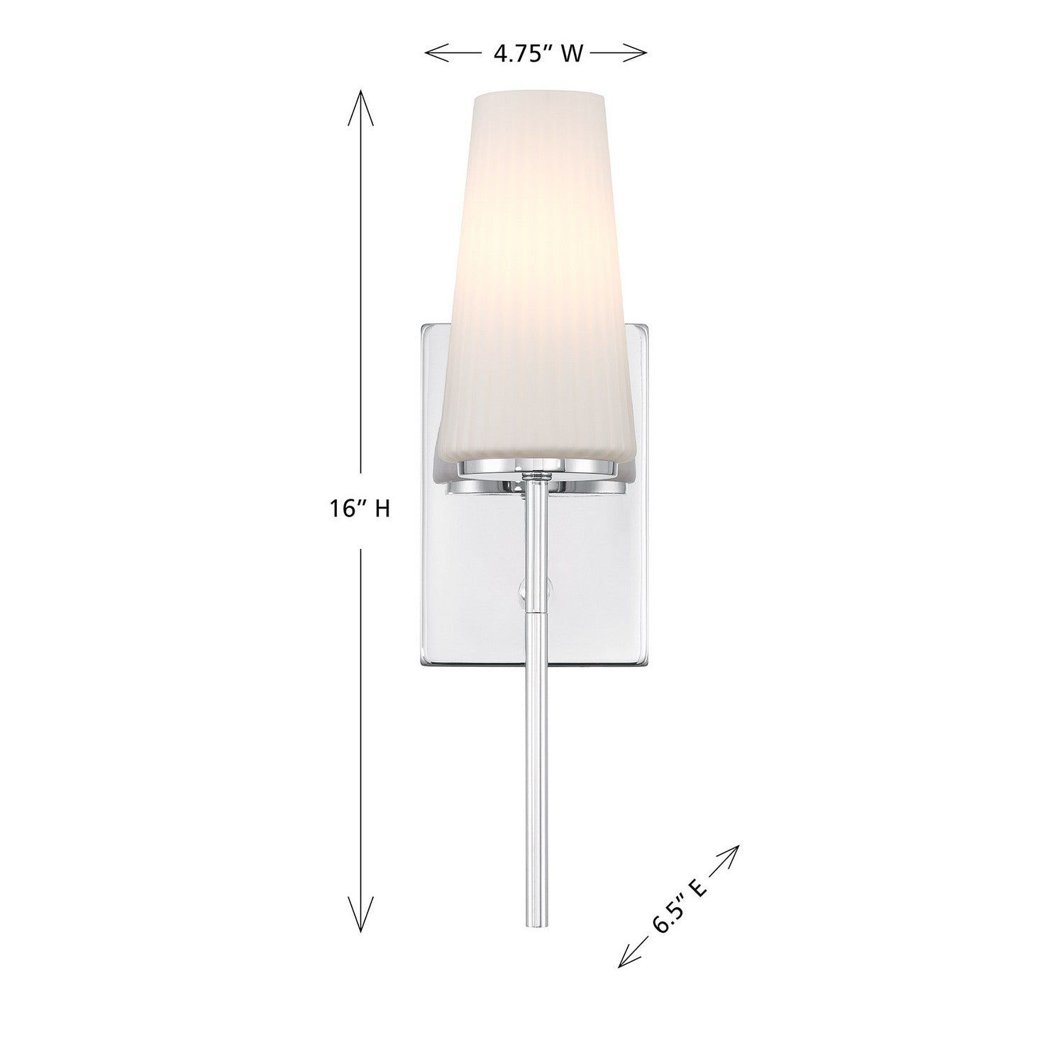 Meridian - M90115CH - One Light Wall Sconce - Chrome
