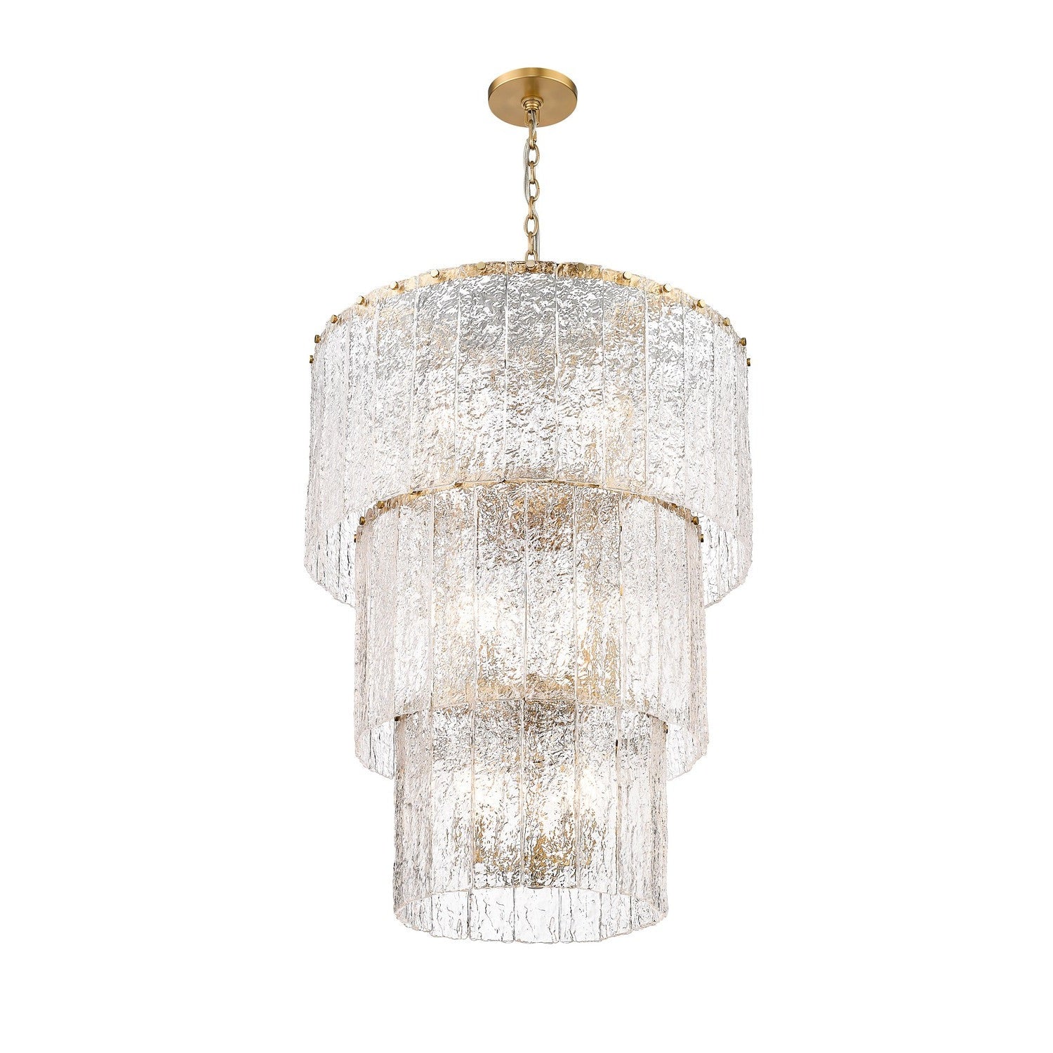 Z-Lite - 1943-36MGLD - 12 Light Chandelier - Glacier - Modern Gold
