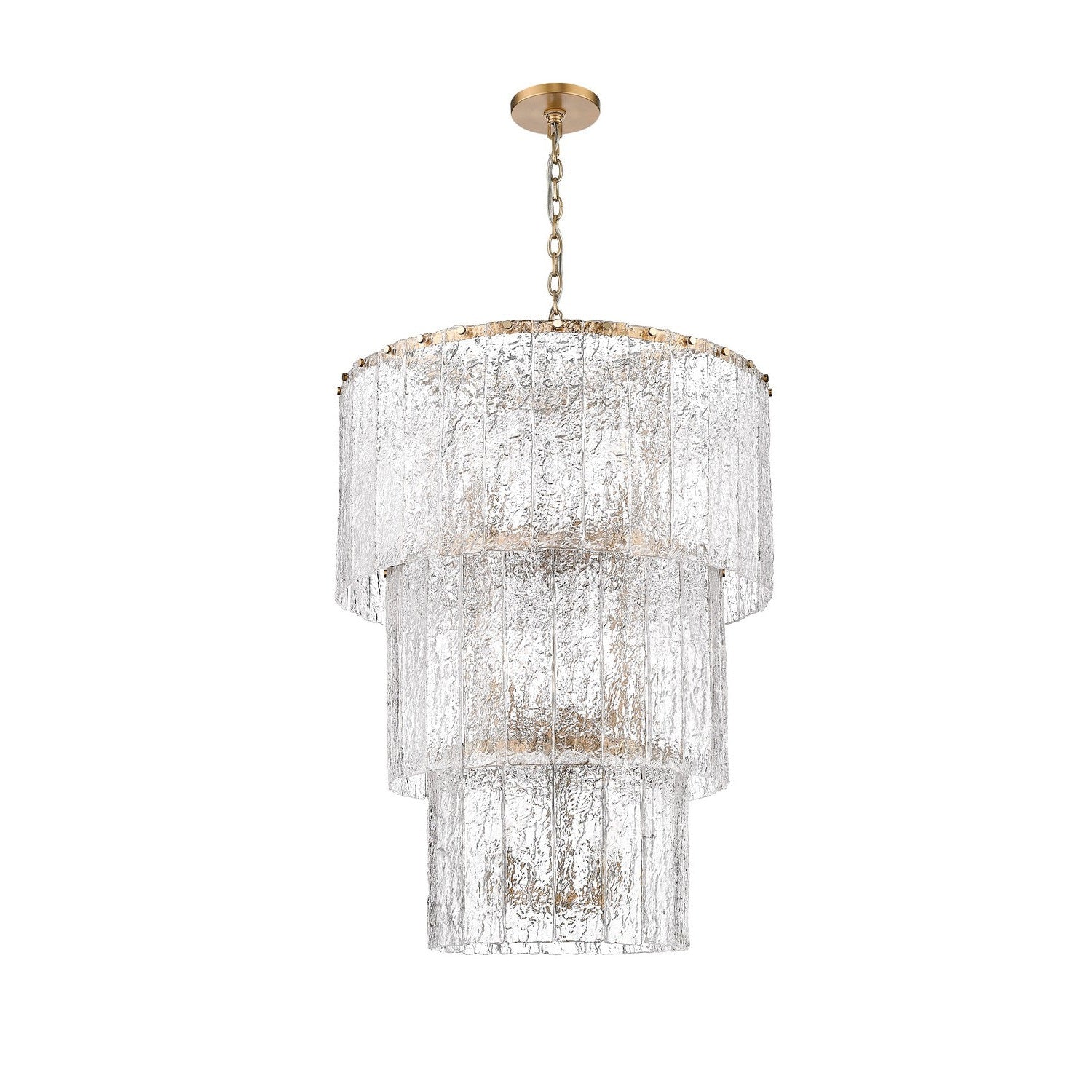 Z-Lite - 1943-36MGLD - 12 Light Chandelier - Glacier - Modern Gold