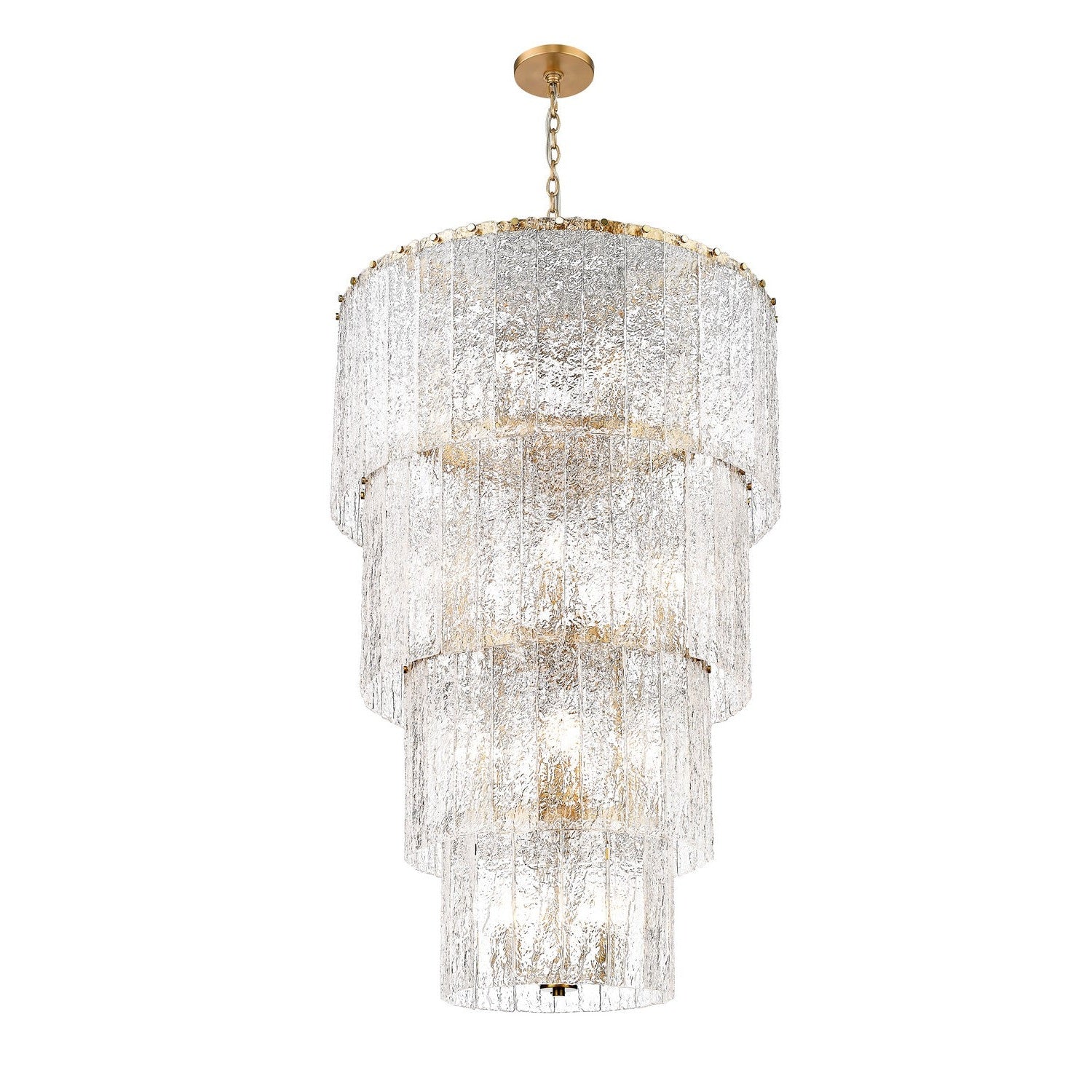 Z-Lite - 1943-48MGLD - 18 Light Chandelier - Glacier - Modern Gold