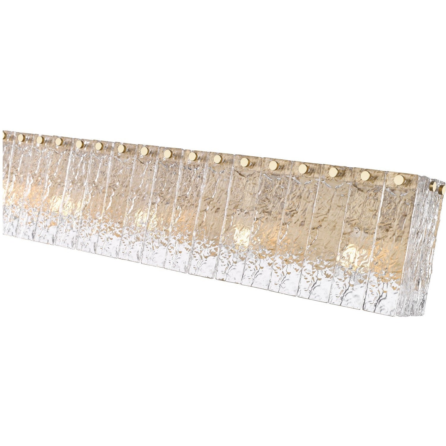 Z-Lite - 1943-5V-MGLD - Five Light Vanity - Glacier - Modern Gold