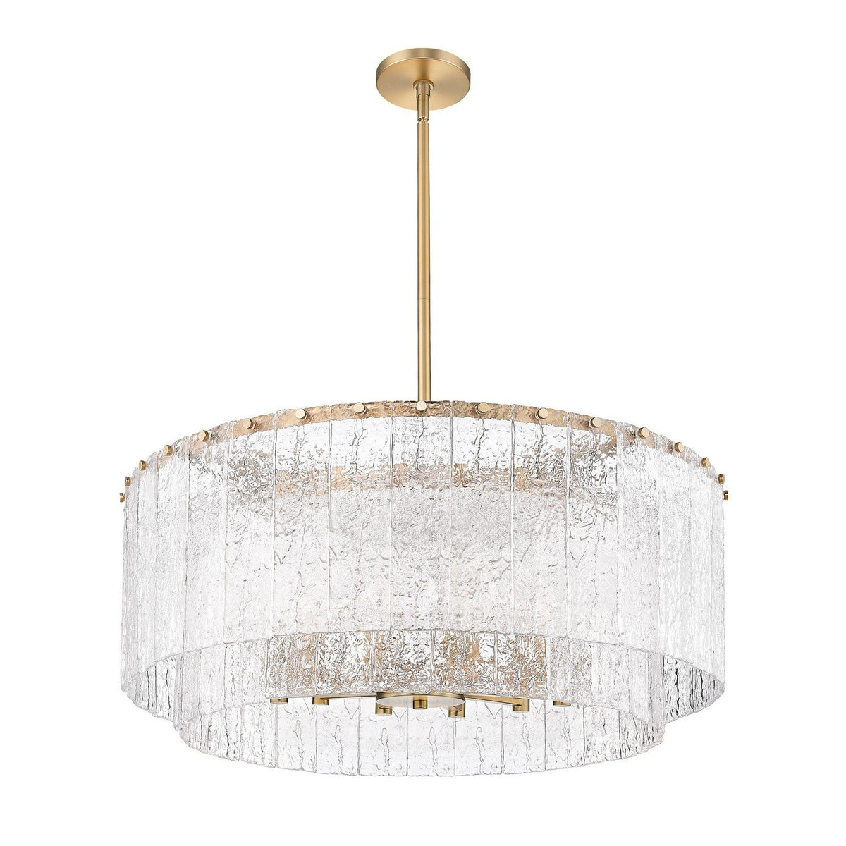 Z-Lite - 1943P32-2-MGLD - 12 Light Pendant - Glacier - Modern Gold