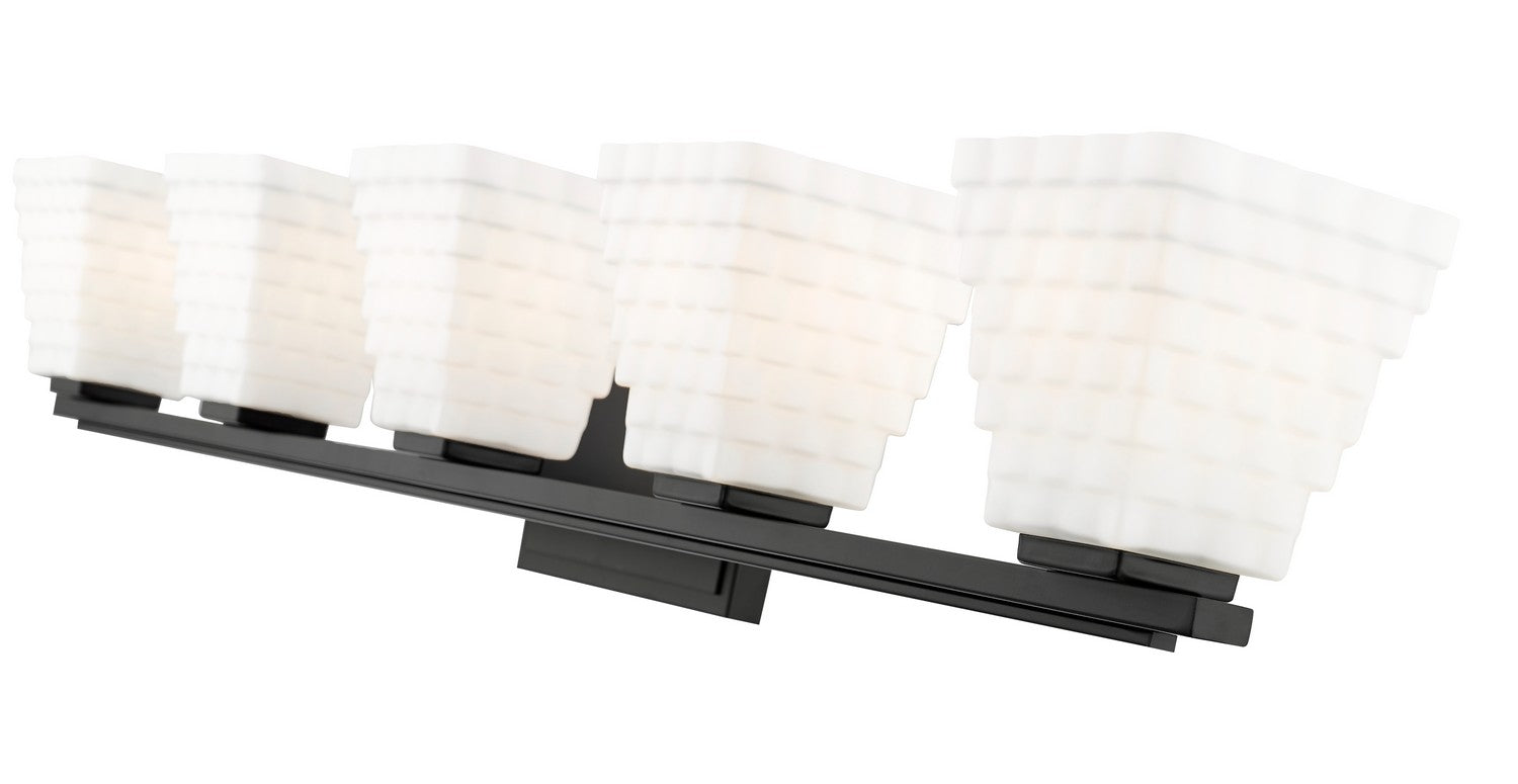 Z-Lite - 7514-5V-MB - Five Light Vanity - Annalise - Matte Black