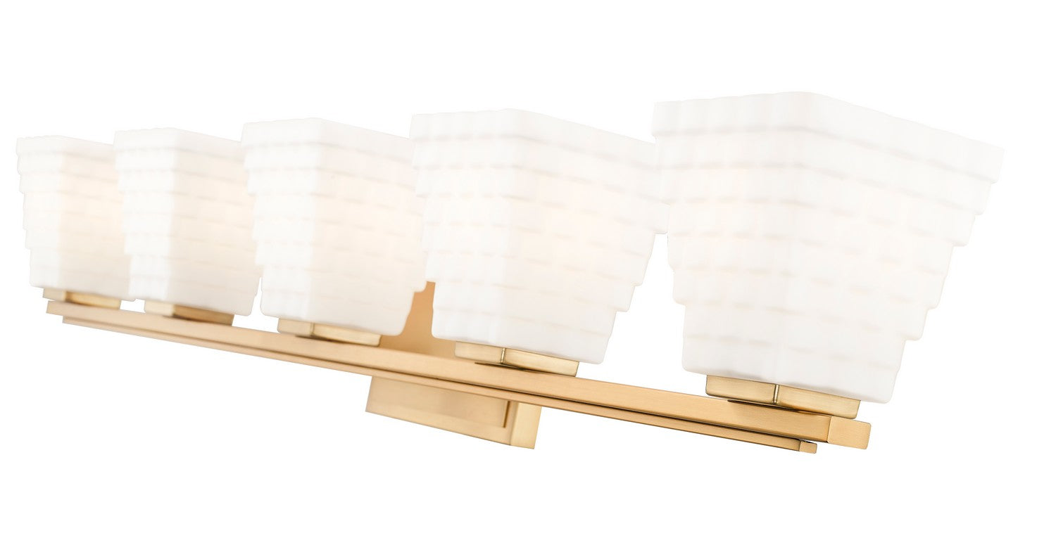 Z-Lite - 7514-5V-MGLD - Five Light Vanity - Annalise - Modern Gold