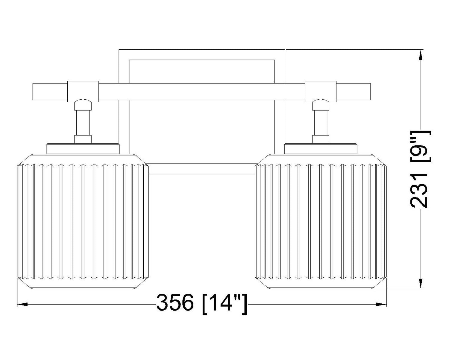 Z-Lite - 7515-2V-BN - Two Light Vanity - Landon - Brushed Nickel