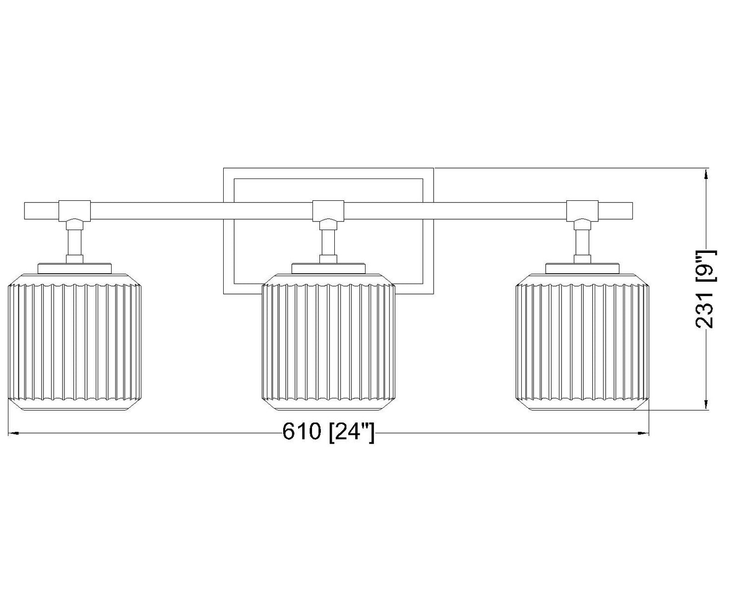 Z-Lite - 7515-3V-CH - Three Light Vanity - Landon - Chrome